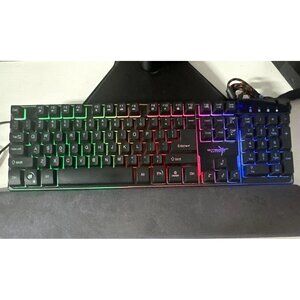Skytech Wired Light Up Mechanical Gaming Keyboard K-1000 ‎ Black